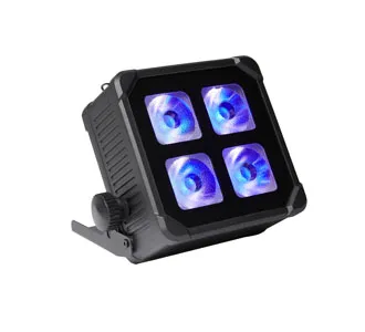 4pcs Mini Square Waterproof Wireless Battery Par Light