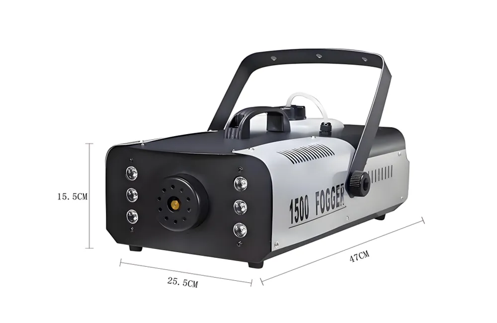 dimensions of 1500w smoke machine
