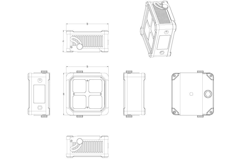 dimensions of 4 mini app battery wireless waterproof