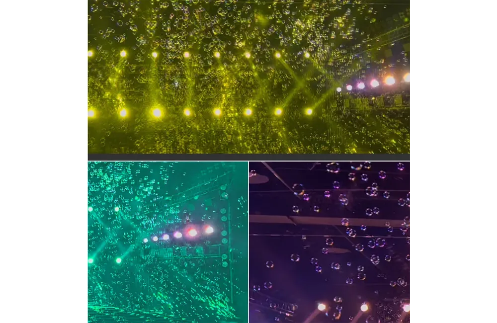 product effect of 300w bubble machine