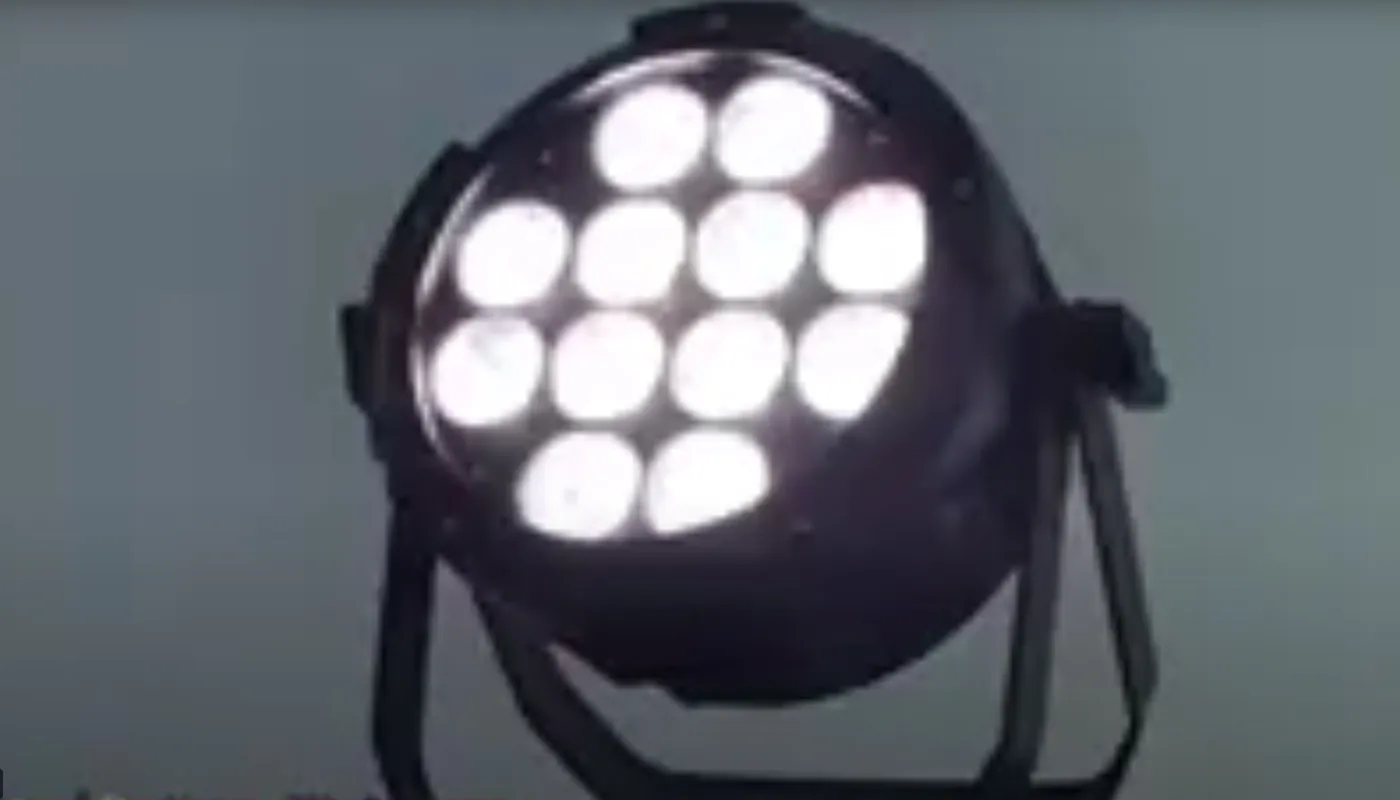 Video of 12pcs Waterproof Wireless Battery Par Light