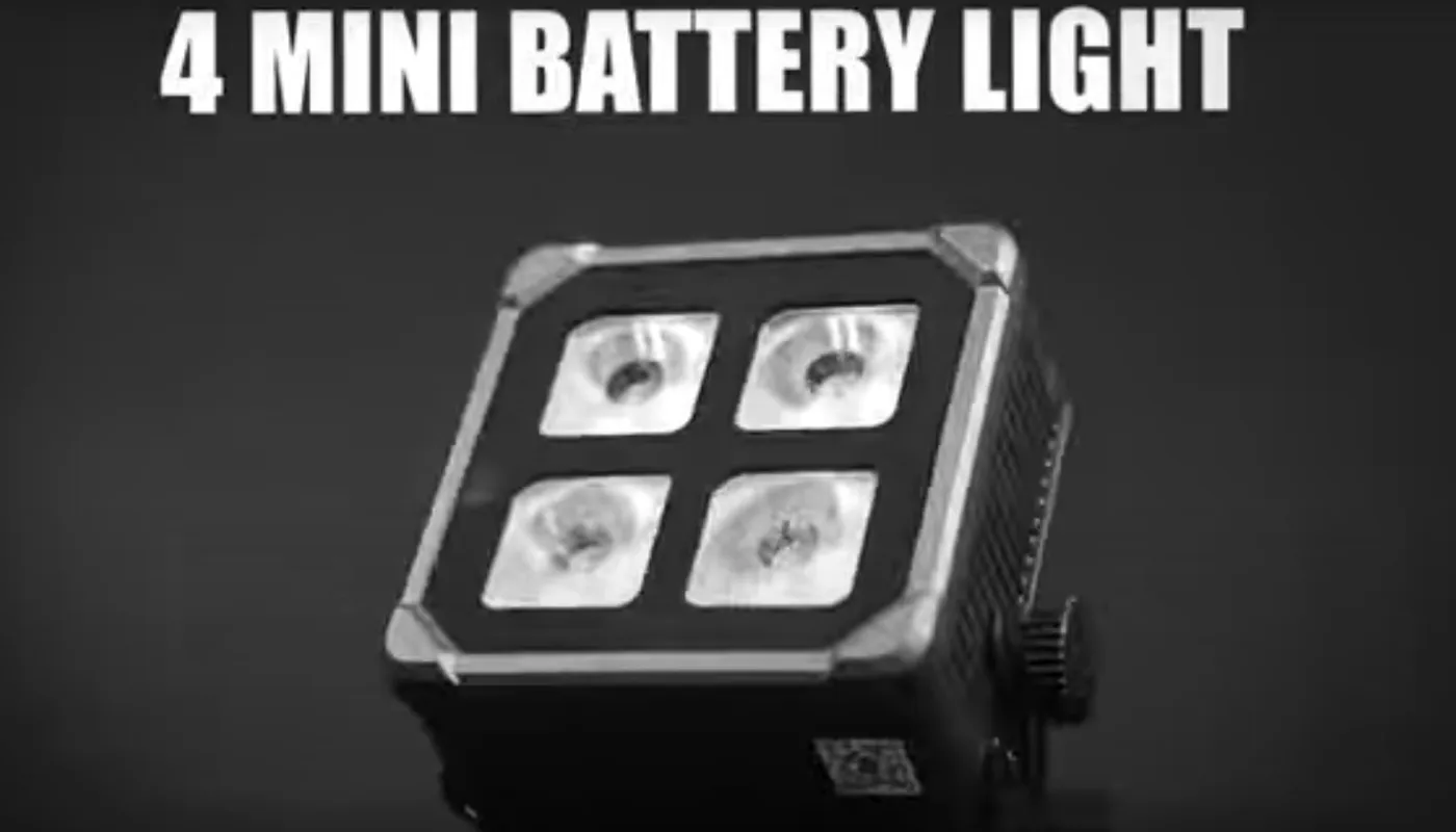 Video of 4pcs Mini Square Waterproof Wireless Battery Par Light