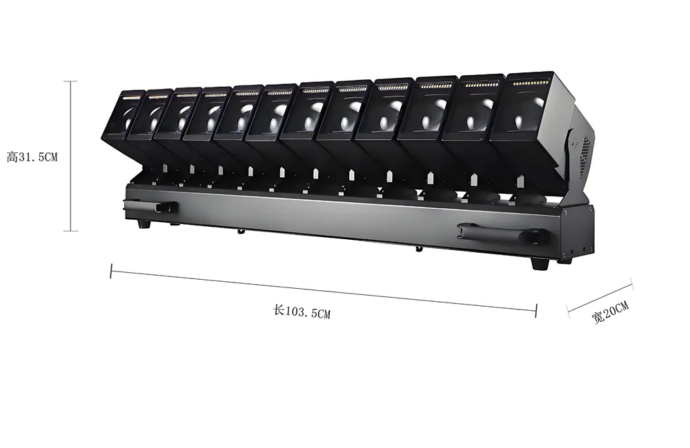 dimensions of 12 pcs 60w thousand-armed guanyin